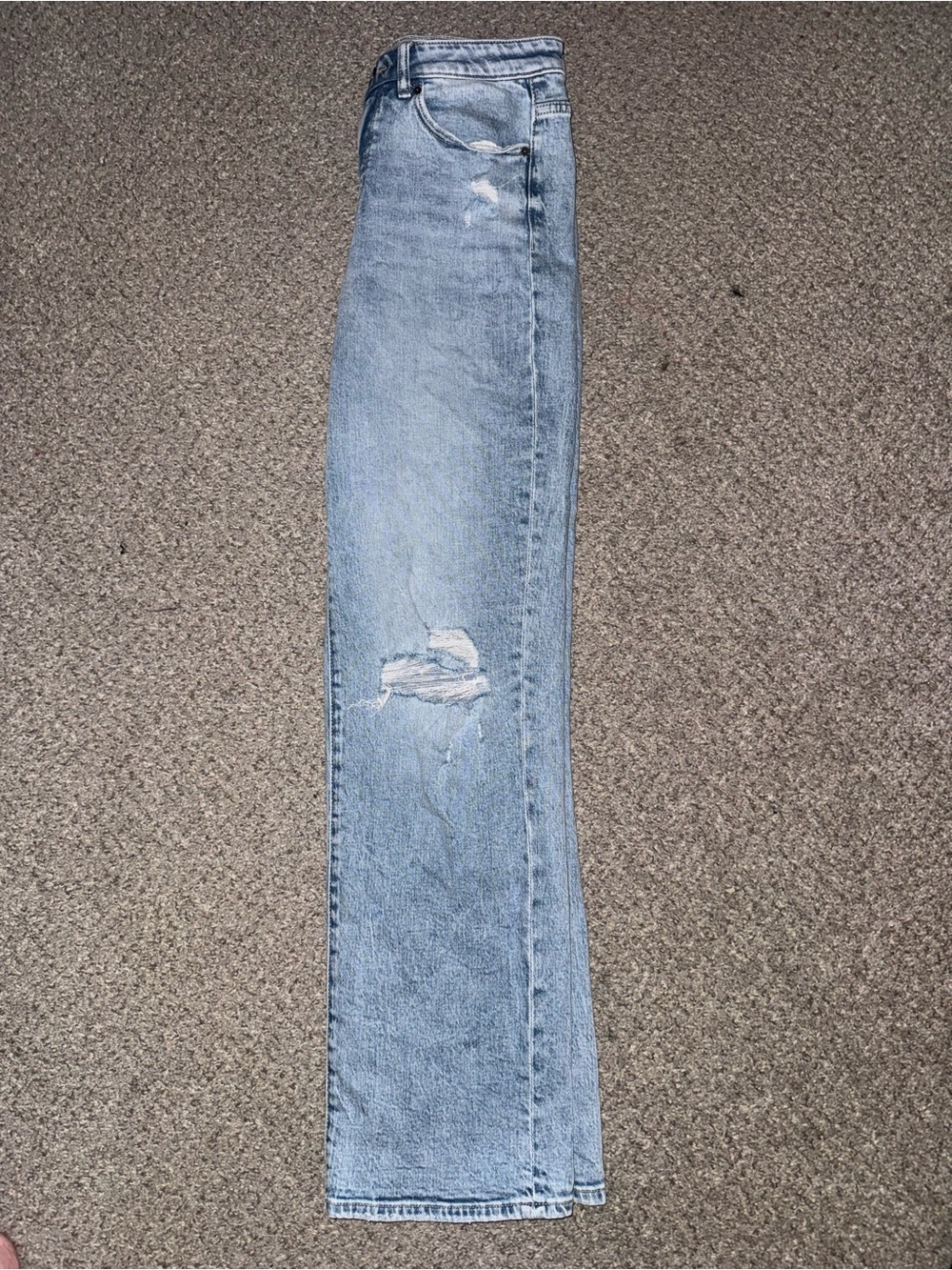BKE buckle Light Wash High-Rise Straight Leg Jeans - Light Blue - Picture 12 of 14